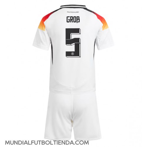 Camiseta Alemania Pascal Gross #5 Primera Equipación Replica Eurocopa 2024 para niños mangas cortas (+ Pantalones cortos)